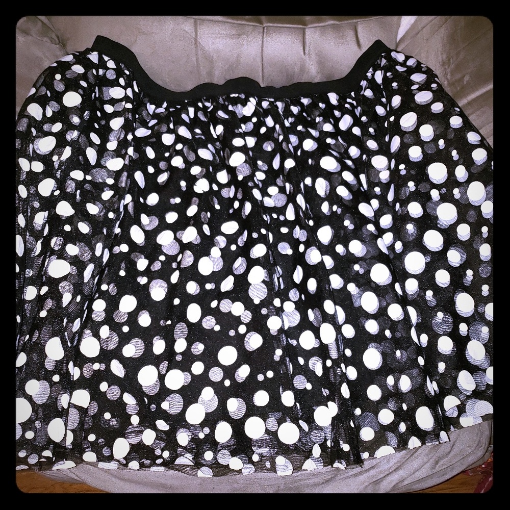 26/28 Lane Bryant Tuille Polka Dot Skirt